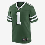 Jersey de fútbol americano Nike de la NFL Game para hombre Sauce Gardner New York Jets - Verde