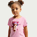 Nike Little Kids' Pup Graphic T-Shirt - Pink Rise