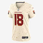 Marvin Harrison Jr. Arizona Cardinals Rivalries Collection Women’s Nike NFL Game Jersey - Natural