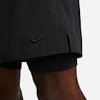 Ofodrade mångsidiga 2-i-1-shorts Nike Unlimited Dri-FIT 18 cm för män