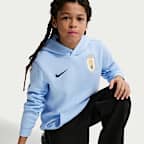Sudadera con gorro sin cierre de fútbol Nike para niño talla grande Uruguay Club