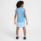 Conjunto de shorts de dos piezas con estampado Rhythm para niños talla pequeña Nike Dri-FIT