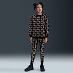 Nike Sportswear Club Fleece Big Kids' (Girls') Oversized Printed Crewneck Sweatshirt