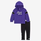 Conjunto de sudadera con gorro sin cierre y leggings para bebé (de 12 a 24 meses) Nike Varsity Prep