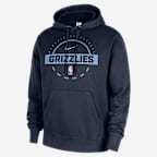 Sudadera de entrenamiento con gorro sin cierre Nike de la NBA para hombre Memphis Grizzlies Club