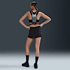 Nike Swift Women's Dri-FIT Mid-Rise 2-in-1 Printed Running Shorts