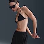 Shorts de felpa para salida de baño para mujer Nike Swim Swoosh Link