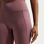 Leggings de cintura alta sin costura delantera de largo completo para mujer Nike Universa