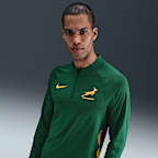 Träningströja för rugby Springboks Nike med kvartslång dragkedja för män