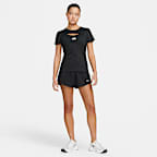 Nike One Women's Dri-FIT High-Waisted 8cm (approx.) 2-in-1 Shorts