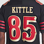 Jersey Nike Dri-FIT de la NFL Limited para hombre George Kittle San Francisco 49ers Rivalries Collection
