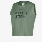 Camiseta de tirantes Nike de malla de la WNBA para mujer Seattle Storm