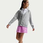 Falda de French Terry para niñas talla grande Nike Sportswear Club