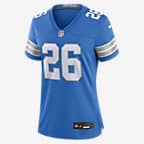 Jahmyr Gibbs Detroit Lions Women's Nike NFL Game Football Jersey - Blue