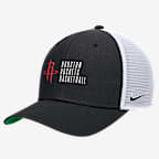 Houston Rockets 2024/25 Rise Icon Edition Nike NBA Trucker Cap - Black