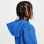 Conjunto de dos piezas de sudadera con gorro para niños talla pequeña Nike Full-Zip Club Set