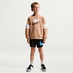 나이키 스포츠웨어 인 더 존 리틀키즈 프렌치 테리 오버사이즈 크루