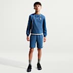 Fotbollströja Kylian Mbappé Club Fleece med rund hals för ungdom