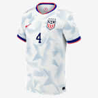Naomi Girma USWNT 2025 Stadium Home Big Kids' Nike Dri-FIT Soccer Jersey - White