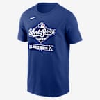 Los Angeles Dodgers 2025 World Series Participant Icon Men's Nike MLB T-Shirt - Royal