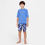 Playera de manga corta Dri-FIT UV para niños talla grande Nike Swim Hydroguard Essential