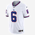 Jersey Nike Dri-FIT de la NFL Limited para hombre Jaxson Dart New York Giants - Blanco