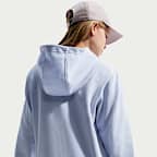 Huvtröja i sweatshirttyg Nike Club Fleece med hel dragkedja för ungdom