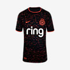 Black/Bright Crimson