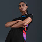 Short de foot replica Nike Dri-FIT Angleterre 2025/26 Stadium Extérieur pour femme