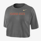 Nike College Dri-FIT (Florida State) Women's Crop T-Shirt - Dark Grey Heather