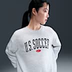 USA Phoenix Fleece Women's Nike Soccer Oversized Crew-Neck Sweatshirt