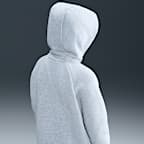 Nike Sportswear Tech Fleece Girls' Full-Zip Hoodie (Extended Size)