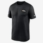 Playera Nike Dri-FIT de la NFL para hombre Baltimore Ravens Alt Legend Small Logo - Negro