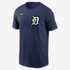 Playera Nike de la MLB para hombre Tarik Skubal Detroit Tigers - Azul marino