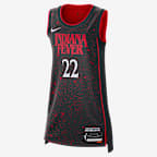 Caitlin Clark Indiana Fever x Stranger Things 2025 Rebel Edition Women’s Nike Dri-FIT WNBA Victory Jersey - Black/University Red
