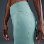 Nike Swift 7/8-Lauf-Leggings mit hohem Bund und Taschen (Damen)