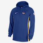 Golden State Warriors Zoned Men's Nike Dri-FIT NBA 1/4-Zip Hoodie