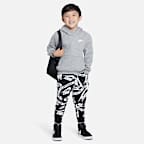 Sudadera con gorro sin cierre de tejido Fleece infantil Nike Sportswear Club