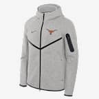 Texas Tech Fleece Windrunner Men's Nike College Full-Zip Hooded Jacket - Grey