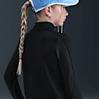 Nike Pro Older Kids' (Girls') Therma-FIT 1/2-Zip Long-Sleeve Top