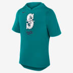 Seattle Mariners Logo Men's Nike Dri-FIT MLB Hooded T-Shirt