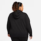 Sudadera con gorro de cierre completo para mujer Nike Sportswear Club Fleece (talla grande)