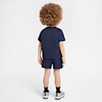Nike Toddler Tech Fleece Tee and Shorts Set