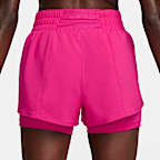 Nike Dri-FIT One Women's Mid-rise 8cm (approx.) 2-in-1 Shorts