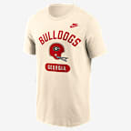 Georgia Legacy Arch Helmet Men's Nike College T-Shirt - Natural