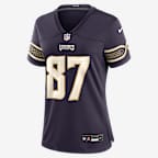 T.J. Hockenson Minnesota Vikings Rivalries Collection Women's Nike NFL Game Jersey - Purple
