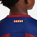 F.C. Barcelona 2023/24 Stadium Home Older Kids' Nike Dri-FIT Football Shirt