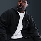 Nike Solo Swoosh Fleece-Kapuzenjacke mit durchgehendem Reißverschluss (Herren)