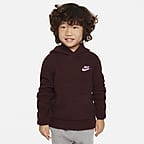 Sudadera con gorro sin cierre infantil Nike Sportswear Sherpa Pullover Hoodie - Burdeos enérgico