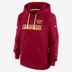 Washington Commanders Sideline Standard Issue Women's Nike Dri-FIT NFL Pullover Hoodie - Burgundy